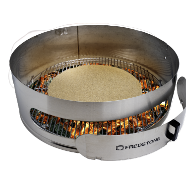 Pizzaindsats til 57 cm kuglegrill. Incl. Fredstone ø 36 cm.