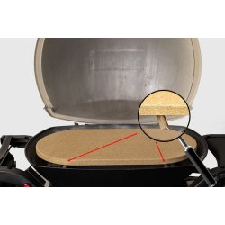 Pizzakit: Dobbelt pizzasten til Q 300, Q 320, Q 3000, Q 3200 i 1,6 cm &amp; pizzaspade med tr hndtag.